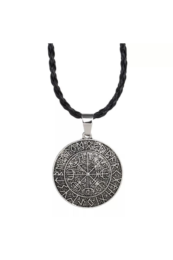 Cool Fashion Viking Vegvisir Compass Pendant Odin's Symbal Of Pendant Neckla_yi