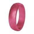 thumbnail image 1 of GKNET Couple Silicone Rings Scale Pattern Finger Ring Rubber Band Ring Sport 5.7mm NEW-pink-9, 1 of 9