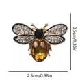 thumbnail image 1 of GKNET Cute Rhinestone Bee Brooch Fashionable Colorful Crystal Animal Pin-yellow, 1 of 6