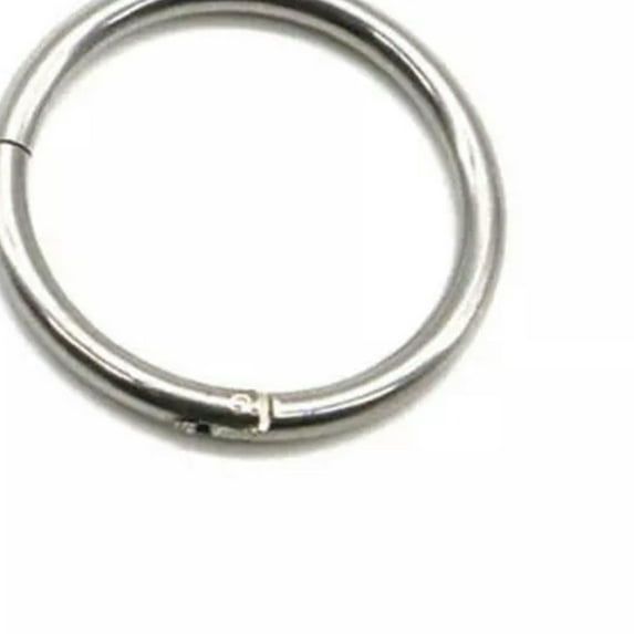 GKNET Ear Lip Nose Rings Seamless Hinged Segment Sleeper Clicker Hoop Septum Piercing#-silver-1.0x10mm