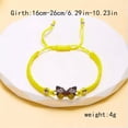 thumbnail image 1 of GKNET Elegant Colorful Butterfly Handmade Braided Bracelet Adjustable Jewellery Women-#3, 1 of 9