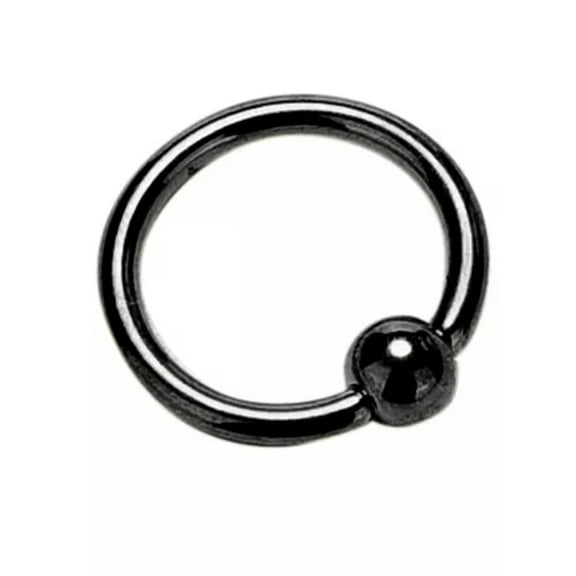 GKNET Fake Unisex Septum Clicker Nose Ring Non Piercing Hanger Clip On Jewelry_yi-Black #9-1pc