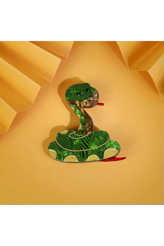 Fashion Accessories Animal Snake Brooch Cartoon Pin Popular Accessories