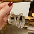 thumbnail image 1 of GKNET Fashion Cubic Zirconia Pearl Flower Stud Earrings Dangle Women Wedding Jewellery-71-Zircon #17, 1 of 9
