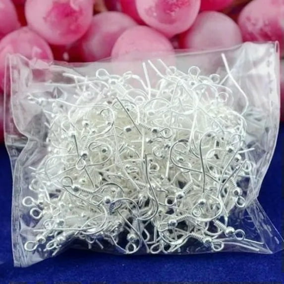 GKNET Fashion Delicate Jewelry DIY Earrings Hook Clasp Pinch Bail Ear Wire Findings-#10,50pcs Earring Hook