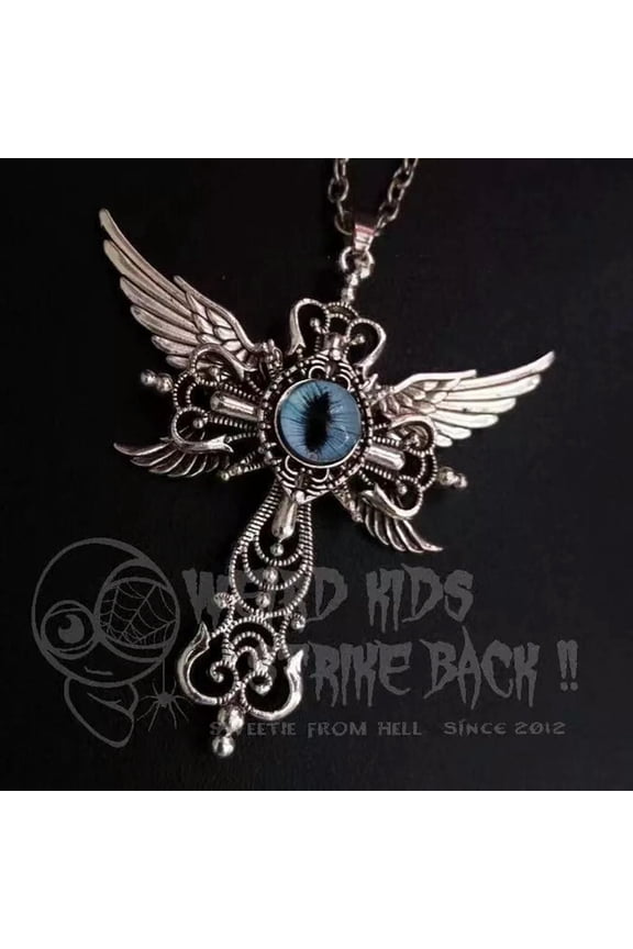 Fashion Delicate Jewelry Silver Cubic Zircon Evil Eye Pendant Necklace Gift Healing 1PC