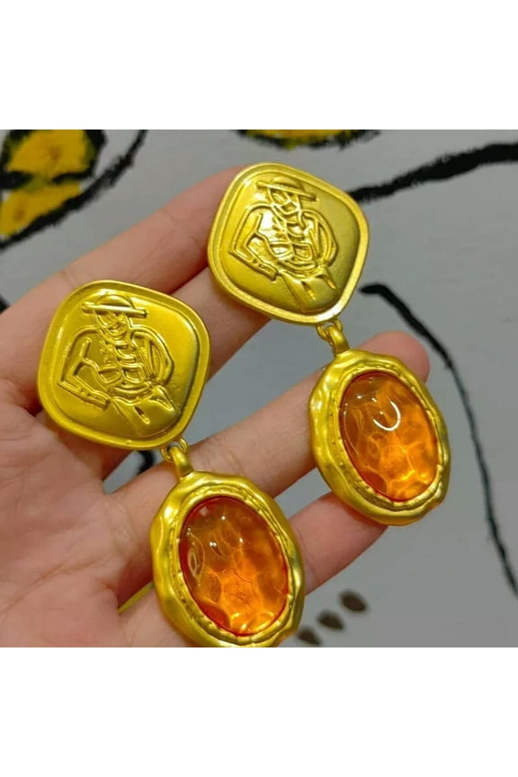 Fashion Exquisite Retro Fashion Luxury Ear Pendants Women Clothing Accessories