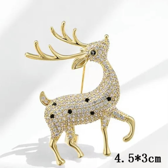 GKNET Fashion Pearl Flower Crystal Zircon Brooch Pin Charm Women Wedding Party Jewelry-Brooch#33