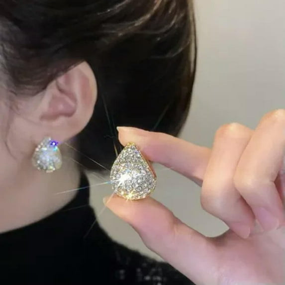 GKNET Fashion Pearl Rhinestones Earrings For Women Delicate Jewelry Wedding Party Premium G WY4-03