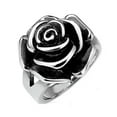 thumbnail image 1 of GKNET Women Silver Ring Turkish Handmade Retro Flower Ring Wedding Delicate Jewelry Sz 6-10-16#Silver Rose flower-9, 1 of 6