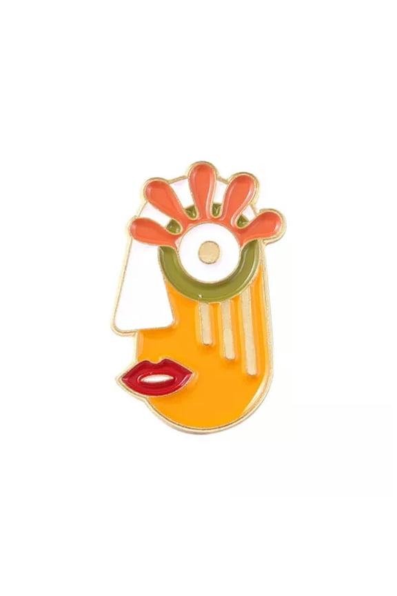 Frog Abstract Shark Brooches Cartoon Lapel Pin Corsage Enamel Badge Brooch !-Abstract figure 34