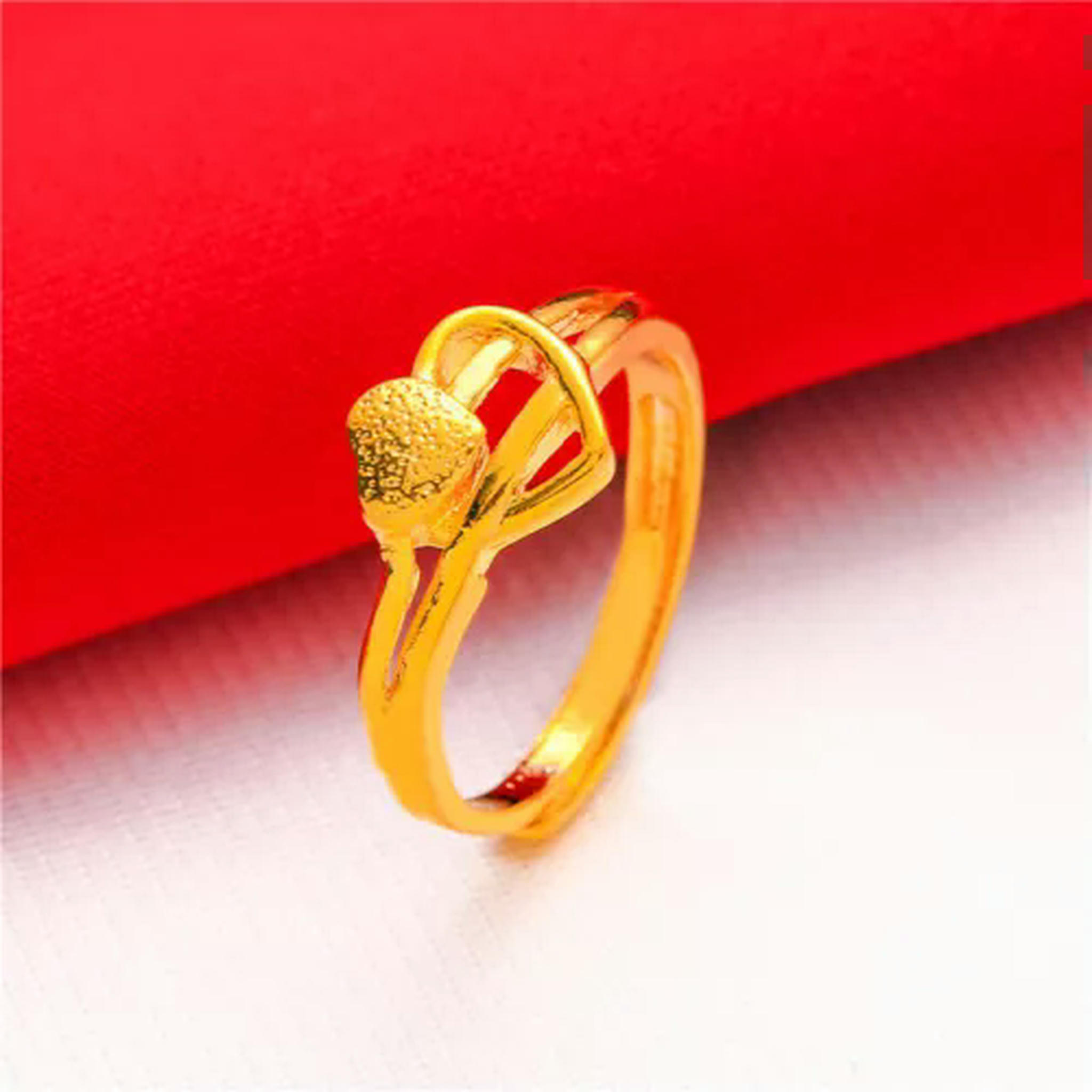 Transferring Rings GKNET Gold Plated Women's Open Adjustable Ring Lucky Transfer Flower ...