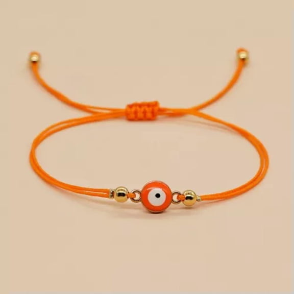 GKNET Good Luck Blue Eye Tiger Eye Stone Handmade Bead Bracelet Adjustable Jewelry-Evil Eye Bracelet#8