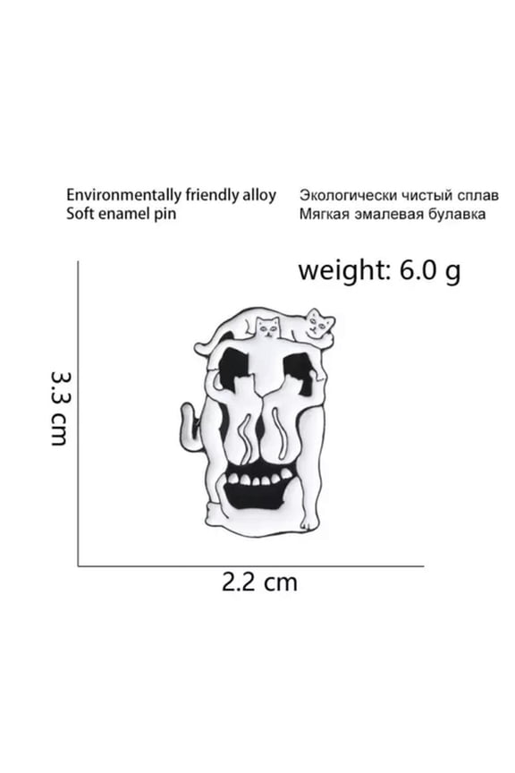 Halloween Animal Enamel Pin Lapel Collar Corsage Brooch Delicate Jewelry Lapel Pins Gifts-7