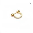 thumbnail image 1 of GKNET Steel Barbell Earrings Zircon Ear Stud Ear Tragus Cartilage Helix Lobe Piercing/-5, 1 of 9