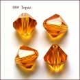 thumbnail image 1 of GKNET Imitation Austrian Crystal Beads Grade AAA Faceted Bicone 3mm/6mm for Jewelry-Orange-3mm (100pc/bag), 1 of 6