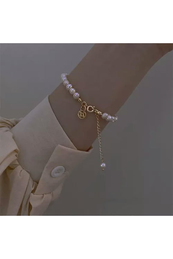 Korean Crystal Daisy Flower Tassel Lucky Bracelet Women Girl Bracelets Jewelry-Style 7