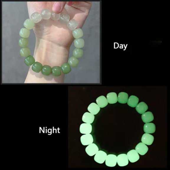 GKNET Luminous Beaded Bracelet Charm Bracelet Glow in Dark Bracelet Luminous Bracelet-7