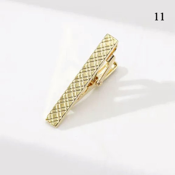 GKNET Men Simple Tie Clips Wedding Accessories Daily Business Suit Clip Delicate Jewelry Gift-11