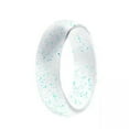thumbnail image 1 of GKNET Men Women Outdoor Sports Silicone Ring Rubber Band Finger Ring Glitter Trendy/-transparent blue-10, 1 of 9