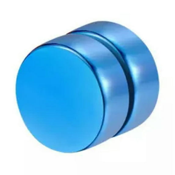GKNET Men Women Stainless Steel Magnetic Stud Non Piercing Earrings Clip Accessories-Blue 6mm