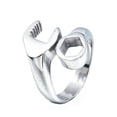 thumbnail image 1 of GKNET Mens Biker Mechanic Wrench Ring for Men Stainless Steel Size Size 7-14, 1 of 6