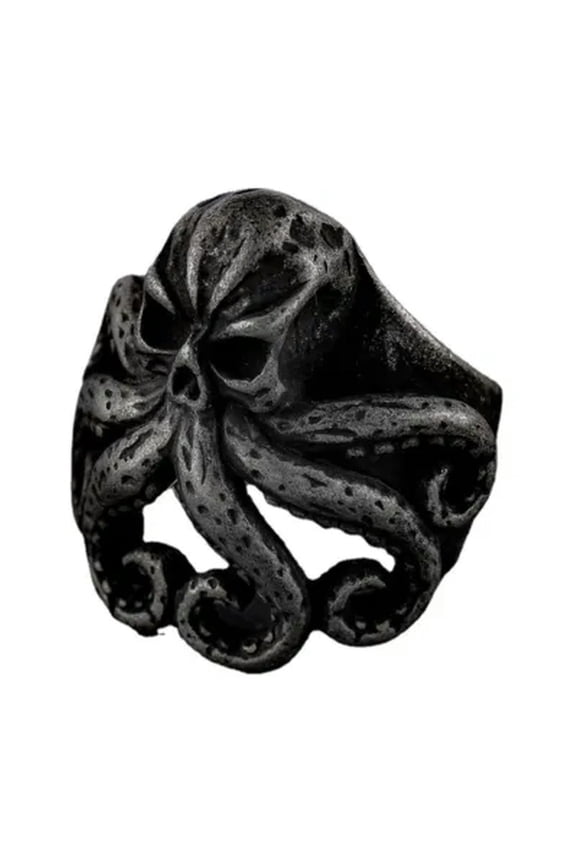 Mens Stainless Steel Biker Nautical Octopus Tentacle Ring Men Size 7-15-9-Bronze