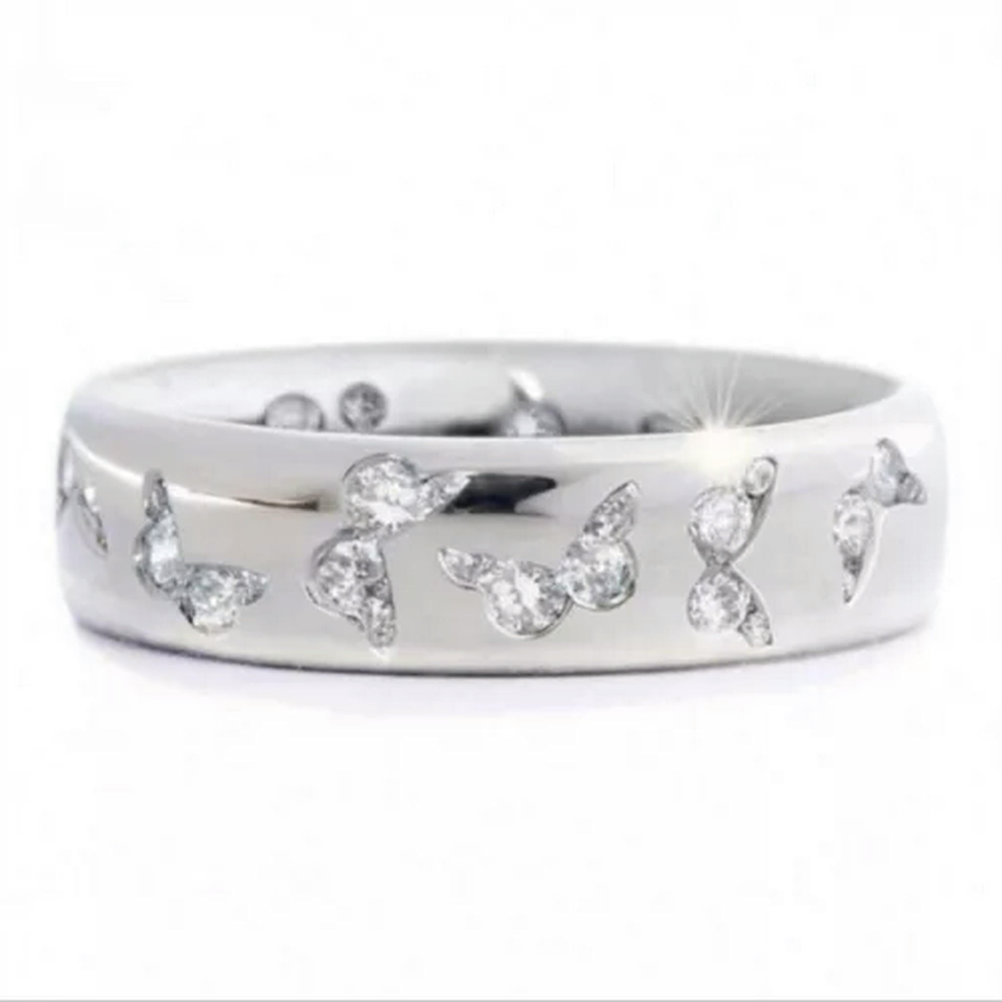 GKNET Mens womens Stainless Steel Dragon Band Ring Hip Hop Rings Silver ...