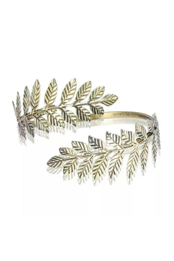 Metal Greek Roman Laurel Leaf Bracelet Armband Upper Arm Cuff Armlet* WY4-Broze