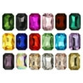 thumbnail image 1 of GKNET Mixed Colors Point Back Crystals Rhinestone Long Octagonal Fancy Glass Stones-10x14mm (100pcs), 1 of 6