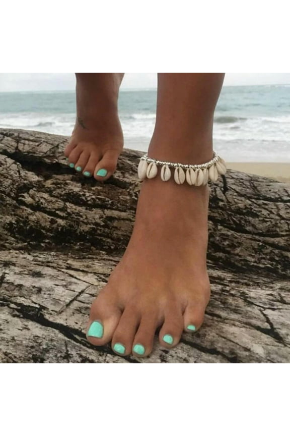 Natural Barefoot Foot Delicate Jewelry Beads Shell Anklet Beach Sandals Ankle Chain