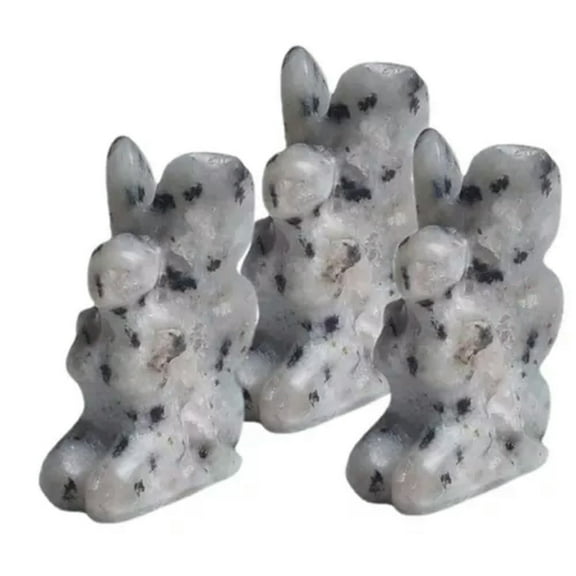 GKNET Natural Butterfly Fairy Quartz Carved Crystal Chakra Reiki Mineral Stone Decor-Speckled Stone Quartz-1Pc