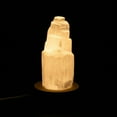 thumbnail image 1 of GKNET Natural Morocco Selenite Crystal Tower Lamp Natural Healing Light w/ USB Cord-Yellow ( Single Color )-6cm, 1 of 9