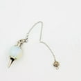 thumbnail image 1 of GKNET Natural Pendulum Pendant Dowsing Bead Quartz Crystal Healing Chakra Gem Decor-Opal Quartz-10Pcs, 1 of 9