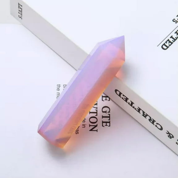 GKNET Natural Pink Opalite Crystal Quartz Magic Wand Single Point Reiki Healing-4-5cm