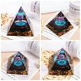 thumbnail image 1 of GKNET Natural Quartz Crystal Sphere Orgonite Pyramid Orgone Stone Chakra Reiki Decor- Amethyst Quartz-5Pcs, 1 of 6
