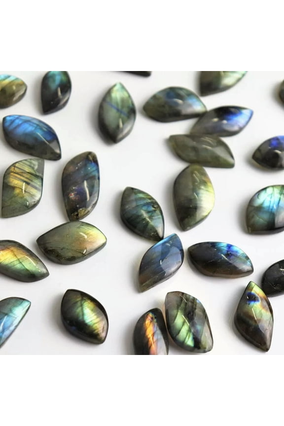 Natural Raw Labradorite Moonstone Pendant Polished Crystal Stone Rocks Mineral