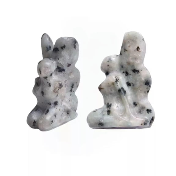 GKNET Natural Speckled Stone Butterfly Fairy Quartz Carved Crystal Healing Rock Decor