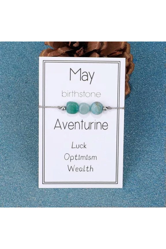 Natural Stone Crystal Good Luck Handmade Braided Bracelet Adjustable Delicate Jewelry New-5.Natural Crystal Bracelet