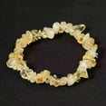 thumbnail image 1 of GKNET Natural Yellow Citrine Gem Quartz Crystal Stretchy Bangle Energy Bracelet Amulet, 1 of 9