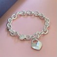 thumbnail image 1 of GKNET New 925 Silver Charm Bracelet Bangle Women Men's Fashion Delicate Jewelry 75 Style-69#, 1 of 6