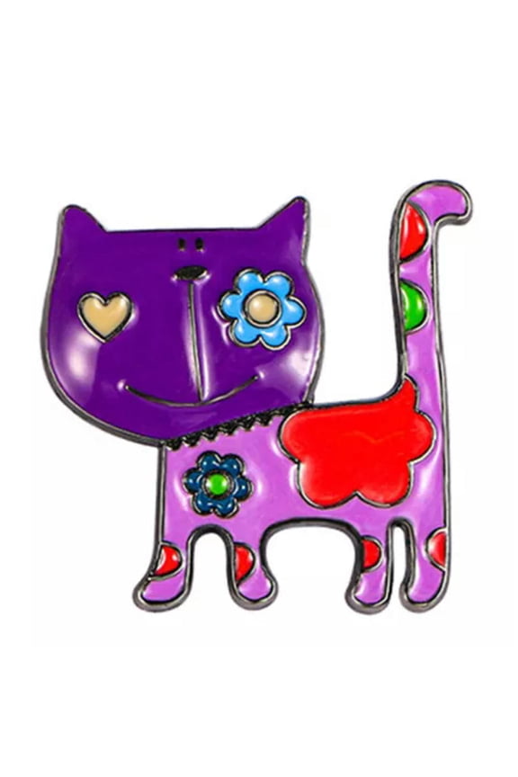 New Cartoon Cat Pin Brooch Cute Things Lovely Delicate Jewelry Casual Clothing Brooches-A1