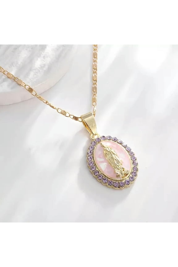 New Religious Catholic Virgin Mary Pendant Necklace Delicate Jewelry Gift Idea