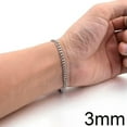 thumbnail image 1 of GKNET New Trendy Cuban Chain Men Bracelet Classic Stainless Steel 3/5/7/9mm Bracel WY4-3mm, 1 of 8