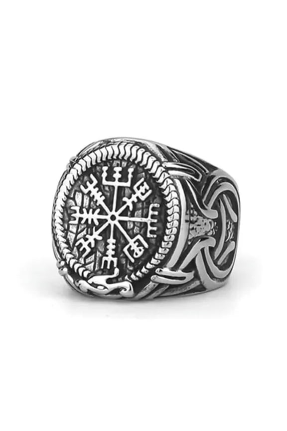 Nordic Viking Celtic Rune Men's Versatile Stainless Steel Rings Sizes 7-13-13