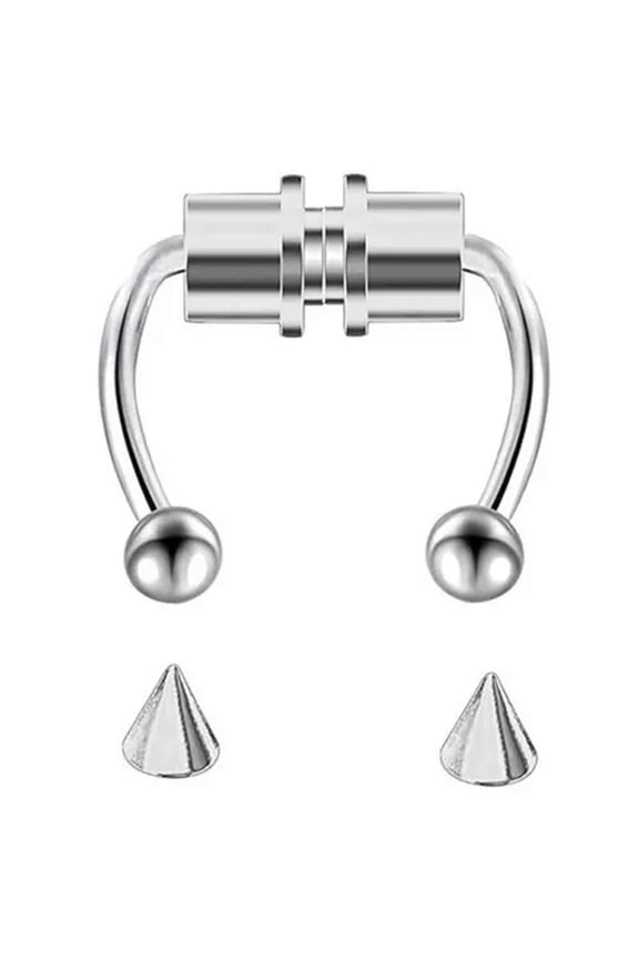 Nose Hoops Piercing Ring Nostril Earring Fashion Clip Cuff Body Delicate Jewelry Gifts-Silver