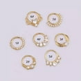 thumbnail image 1 of GKNET Nose Ring Zircon Tragus Hoop Cartilage Rings Body Delicate Jewelry Round Septum Ring NEW-gold-2, 1 of 9