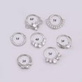 thumbnail image 1 of GKNET Nose Ring Zircon Tragus Hoop Cartilage Rings Body Delicate Jewelry Round Septum Ring NEW-silver-6, 1 of 9