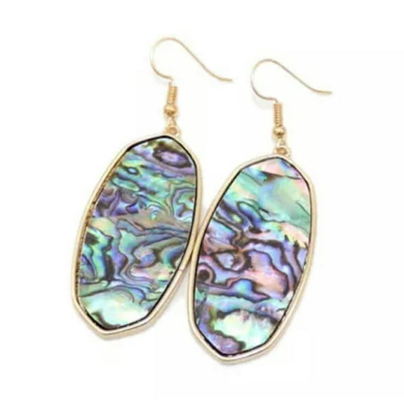 GKNET Oval Teardrop Ear Hook Ear Hoop Earrings Women Wedding Drop Dangle Jewelry-E0989#2