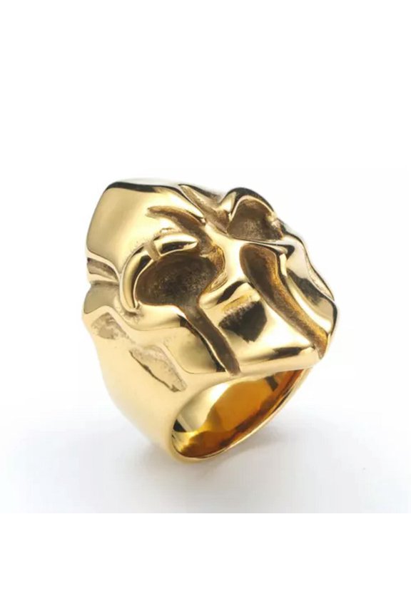 Personality Vintage Trend Alien Skull Head Men's Domineering Rings Size 7-13